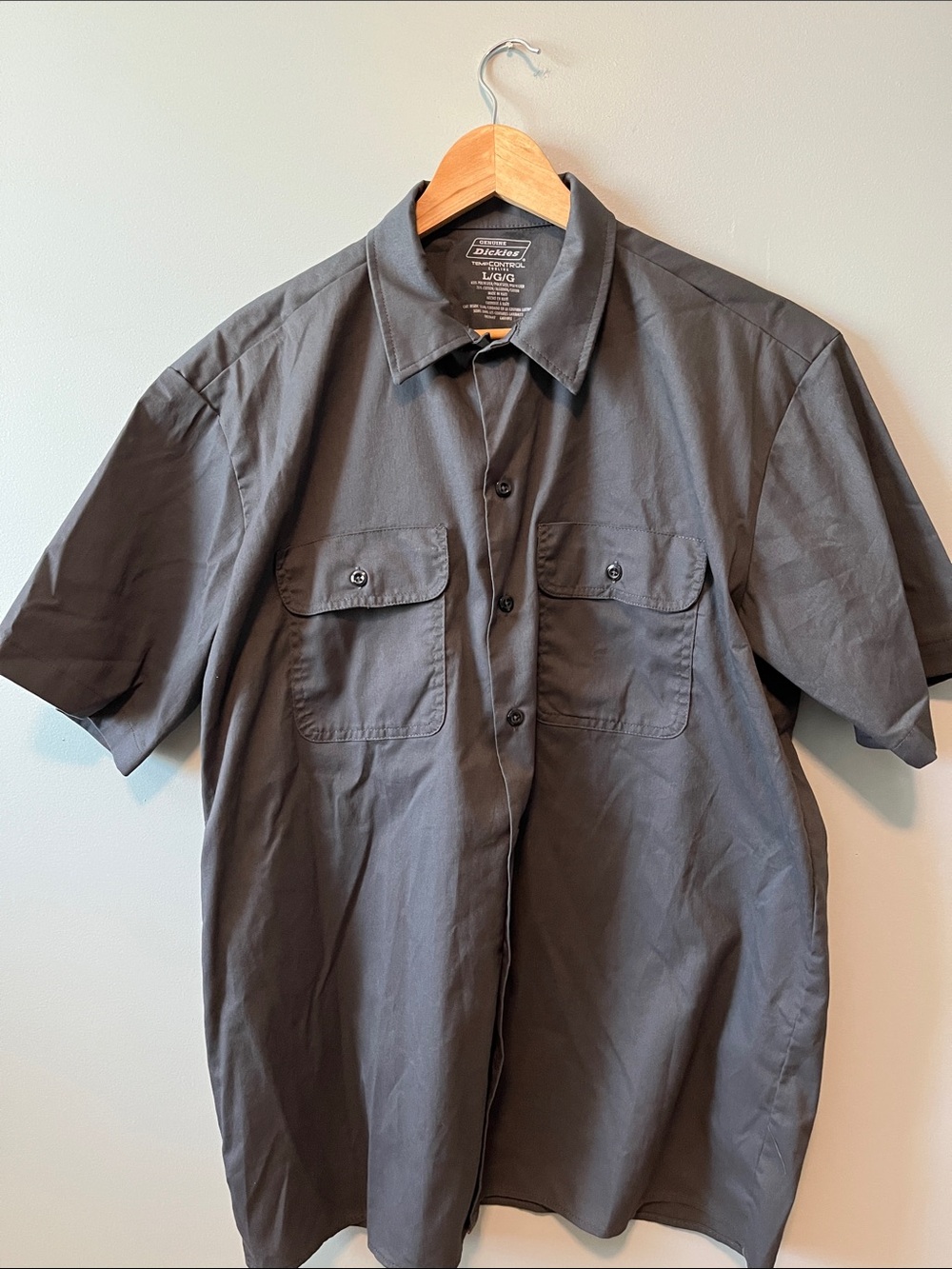 DICKIES GREY WORKSHIRT. L